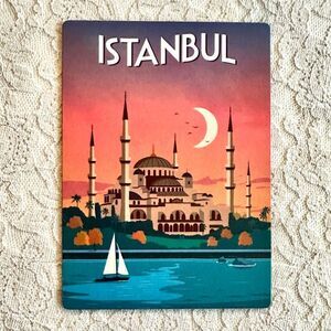 Istanbul Turkey Vintage Style Magnet